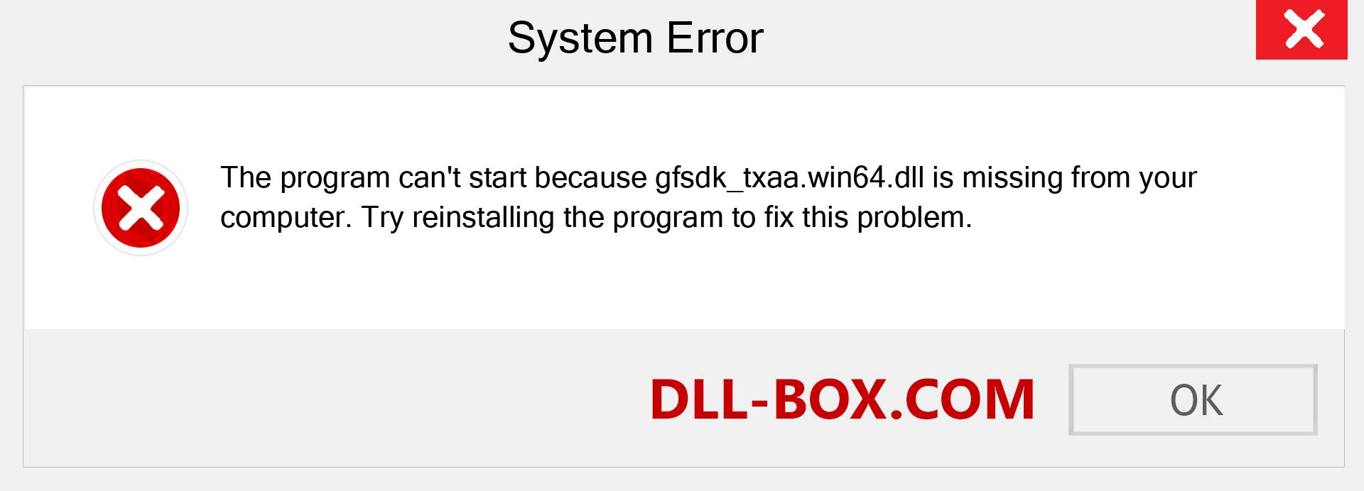  gfsdk_txaa.win64.dll file is missing?. Download for Windows 7, 8, 10 - Fix  gfsdk_txaa.win64 dll Missing Error on Windows, photos, images